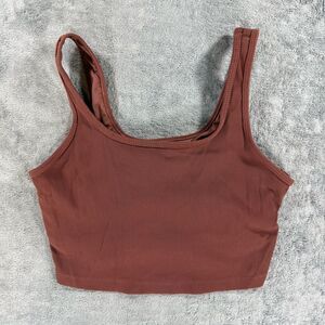 Aerie Offline Ribbed Square Neck Longline Sports Bra Medium Support